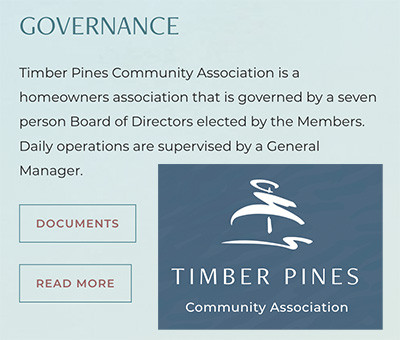 Timber Pines Governance Link